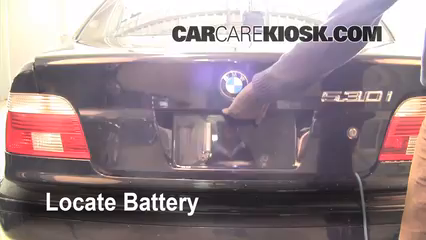 2002 BMW 530i 3.0L 6 Cyl. Battery Replace